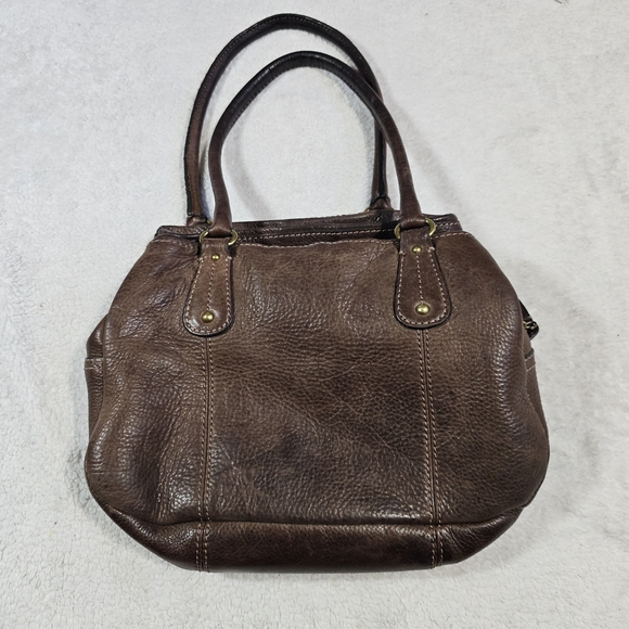 Fossil Handbags - Elegant Brown Leather Handbag